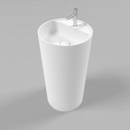 Умывальник WHITECROSS Pantheon D=43 белый мат иск. камень