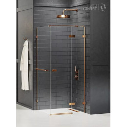 Душевое ограждение NEW TRENDY AVEXA COPPER BRUSHED R 100x70x200 EXK-3647 брашированная медь