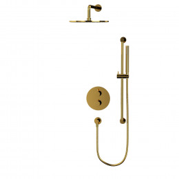Термостатическая душевая система скрытого монтажа WHITECROSS Y YSET09GL золото