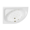 Ванна WHITECROSS Aquarella 170x110 левая RELAX бронза