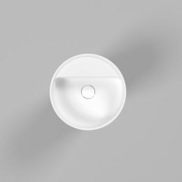 Умывальник WHITECROSS Pantheon D=43 белый мат иск. камень