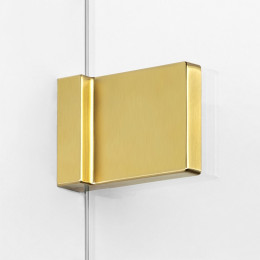 Шторка для ванны NEW TRENDY AVEXA GOLD BRUSHED 140x150 EXK-2018 L брашированное золото