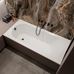 Ванна WHITECROSS Jane 175x80 белый мат иск. камень