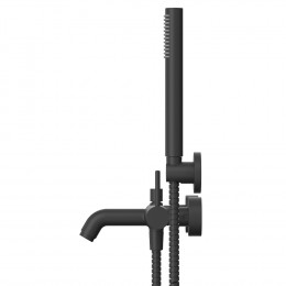 Смеситель для ванны с душевым комплектом WHITECROSS Y Y1231BL черный мат
