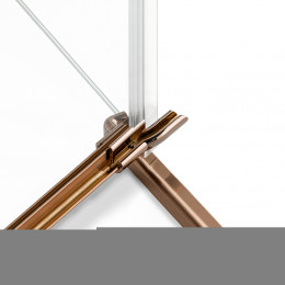 Душевое ограждение NEW TRENDY AVEXA COPPER BRUSHED R 100x80x200 EXK-3733 брашированная медь