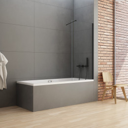 Шторка для ванны NEW TRENDY NEW SOLEO BLACK 80x140 P-0080-WP черный