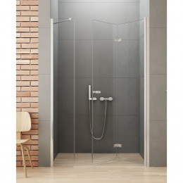 Дверь в нишу NEW TRENDY NEW SOLEO PLUS R 120x195 D-0154A/D-0095B хром