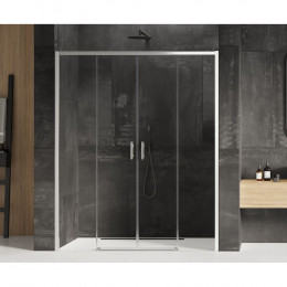 Дверь в нишу NEW TRENDY PRIME 140x200 D-0334A хром
