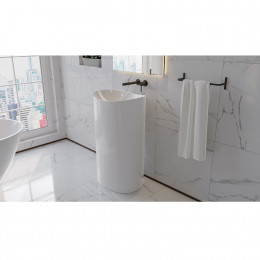 Умывальник WHITECROSS Stella 50x40 белый глянец иск. камень