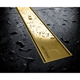 Душевой трап EXCELLENT Stilio Gold 90 см. решетка декоративная золото