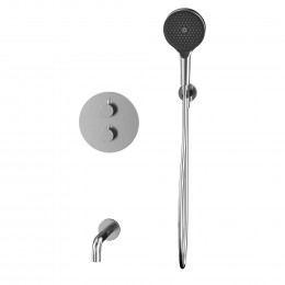 Термостатическая система для ванны скрытого монтажа WHITECROSS Y YSET10TOPNIB брашированный никель