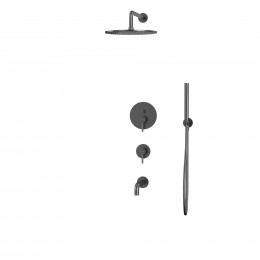 Система для ванны скрытого монтажа WHITECROSS Y YSET07GM оружейная сталь