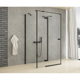 Душевое ограждение NEW TRENDY REFLEXA BLACK R 90x80x200 EXK-5012 черный
