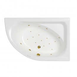 Ванна WHITECROSS Aquarella 170x110 правая RELAX золото