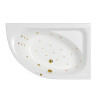 Ванна WHITECROSS Aquarella 170x110 правая ULTRA золото
