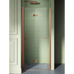 Дверь в нишу NEW TRENDY NEW SOLEO COPPER BRUSHED L 90x195 D-0503A брашированная медь