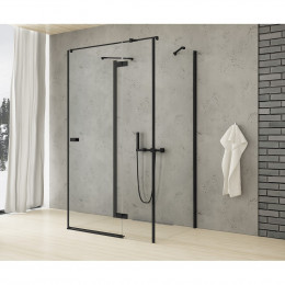 Душевое ограждение NEW TRENDY REFLEXA BLACK L 80x70x200 EXK-4997 черный