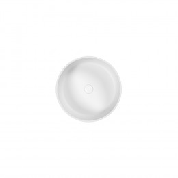 Умывальник WHITECROSS Air D=40,5 белый мат иск. камень