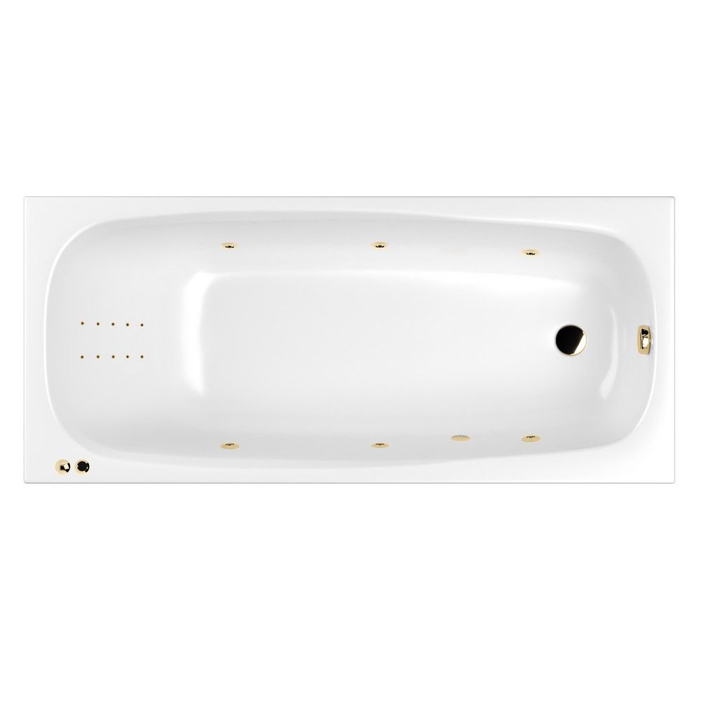 Ванна WHITECROSS Layla 170x75 LINE NANO золото