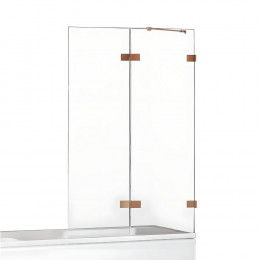 Шторка для ванны NEW TRENDY AVEXA COPPER BRUSHED 120x150 EXK-3813 R брашированная медь