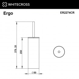 Ершик напольный WHITECROSS Ergo ER2274CR хром