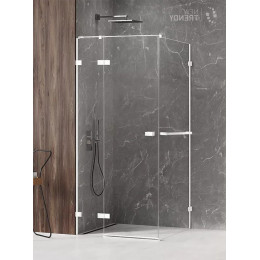 Душевое ограждение NEW TRENDY AVEXA WHITE L 80x100x200 EXK-2764 белый