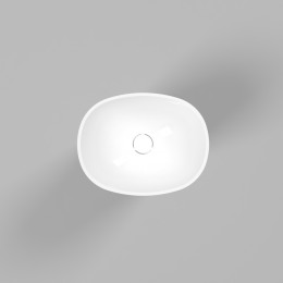 Умывальник WHITECROSS Stella 50x40 белый глянец иск. камень