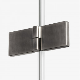 Шторка для ванны NEW TRENDY AVEXA GUNMETAL BRUSHED 120x150 EXK-3525 L оружейная сталь