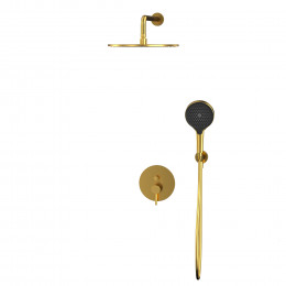 Система для душа скрытого монтажа WHITECROSS Y YSET04TOPGLB брашированное золото