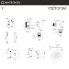 Система для ванны скрытого монтажа WHITECROSS Y YSET07GM оружейная сталь