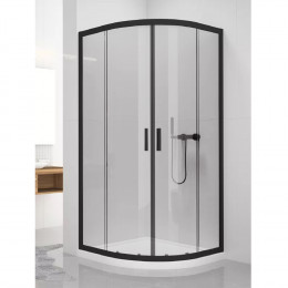 Душевое ограждение NEW TRENDY NEW VARIA BLACK 90x90x190 K-0566 черный