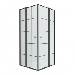 Душевое ограждение NEW TRENDY NEW SOLEO BLACK 90x90x195 K-0580 черный