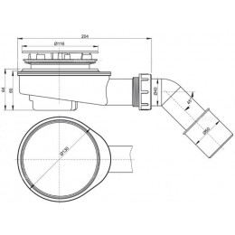 Сифон для поддона 90 мм.