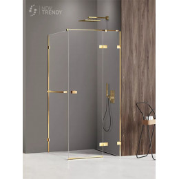 Душевое ограждение NEW TRENDY AVEXA GOLD SHINE R 120x100x200 EXK-3219 золото