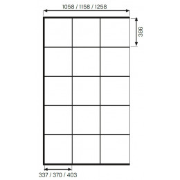 Душевое ограждение NEW TRENDY AVEXA BLACK 130x200 EXK-2026 черный