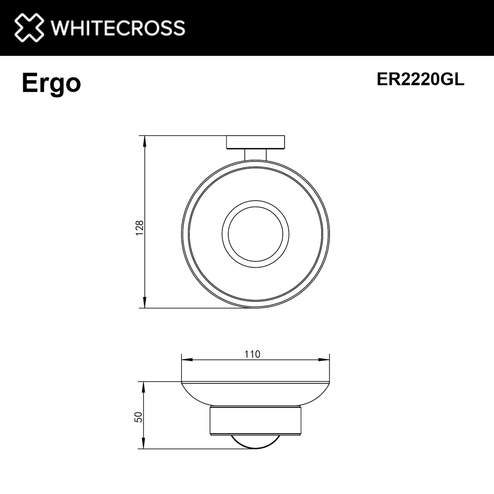 Мыльница подвесная WHITECROSS Ergo ER2220GL золото