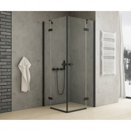 Душевое ограждение NEW TRENDY REFLEXA BLACK 90x90x200 EXK-4978 черный