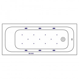 Ванна WHITECROSS Vibe 180x75 RELAX белый