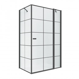 Душевое ограждение NEW TRENDY NEW SOLEO BLACK R 90x90x195 K-0581 черный