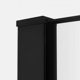 Душевое ограждение NEW TRENDY VELIO BLACK 80x200 D-0141B черный