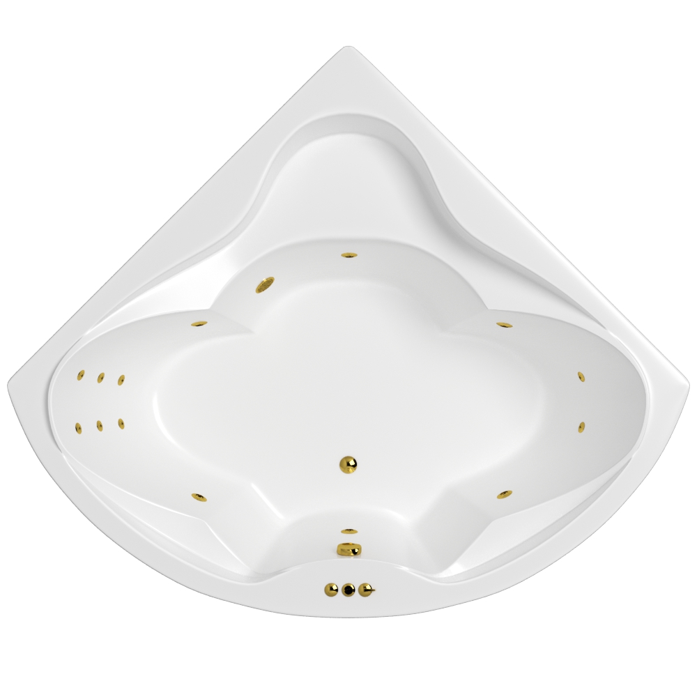 Ванна WHITECROSS Konsul 150x150 SMART золото
