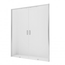 Дверь в нишу NEW TRENDY PRIME 130x200 D-0356A хром