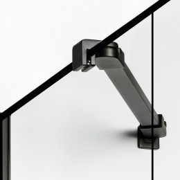 Душевое ограждение NEW TRENDY NEW SOLEO BLACK R 90x90x195 K-0581 черный