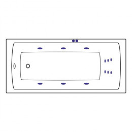 Ванна EXCELLENT Aquaria 170x75 LINE белый