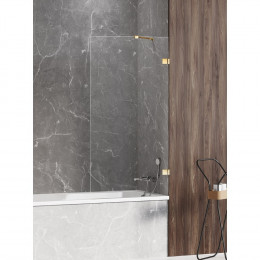 Шторка для ванны NEW TRENDY AVEXA GOLD SHINE 90x150 EXK-2174 золото
