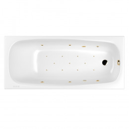 Ванна WHITECROSS Layla Slim 180x80 RELAX золото