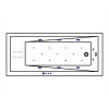 Ванна WHITECROSS Wave Slim 160x70 ULTRA NANO золото