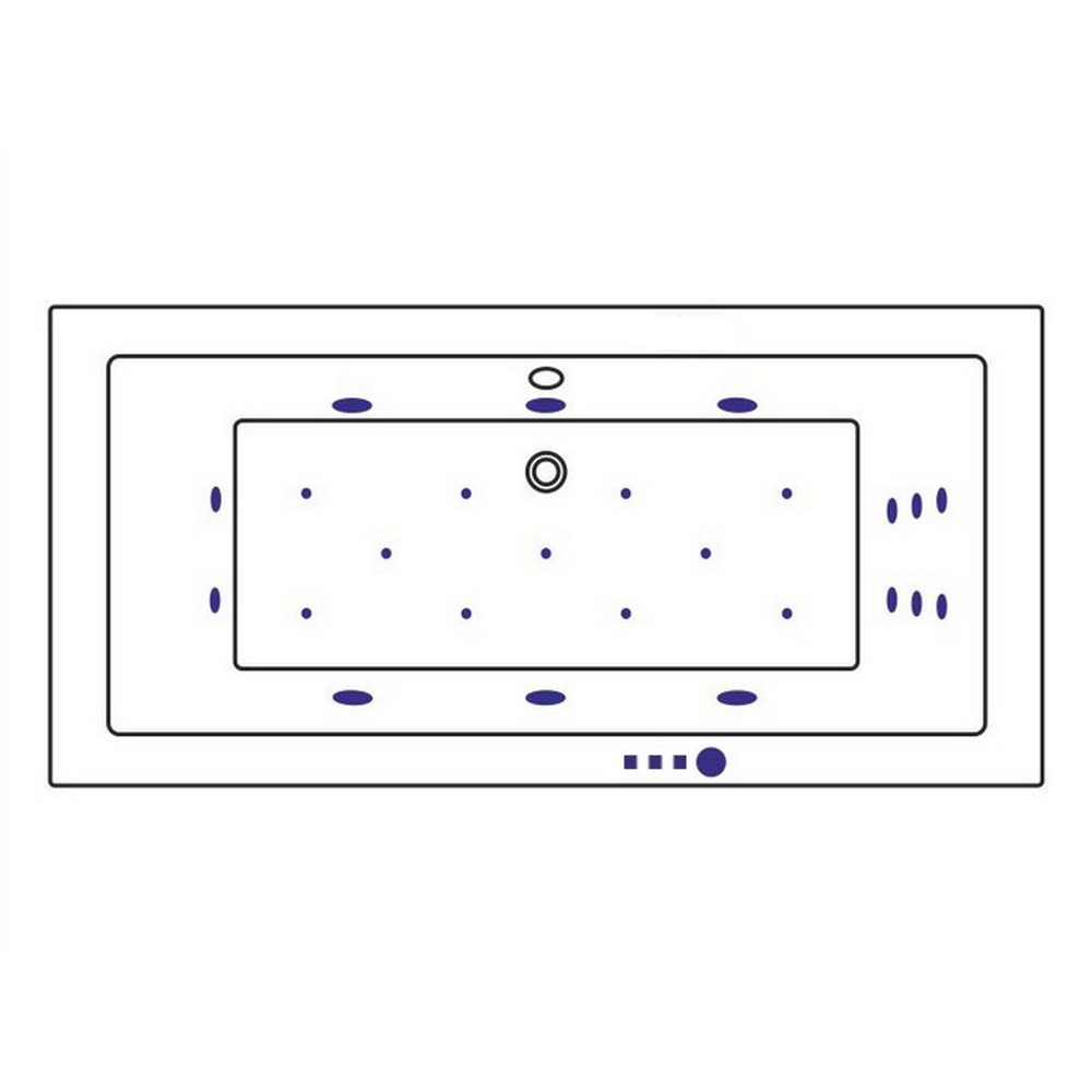 Ванна WHITECROSS Savia Duo 170x80 ULTRA золото