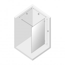 Душевое ограждение NEW TRENDY AVEXA BLACK 120x200 EXK-2662 черный