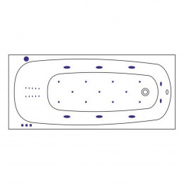 Ванна WHITECROSS Layla Slim 170x75 ULTRA NANO золото